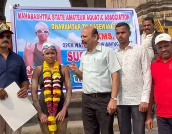 YOUNGEST GIRL SWAM THE LONG DISTANCE IN SHORT TIME IN THE SEA