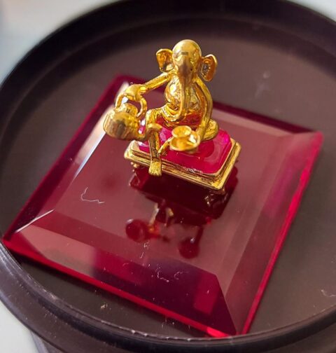 First Unique Gold Micro Ganesh Idol