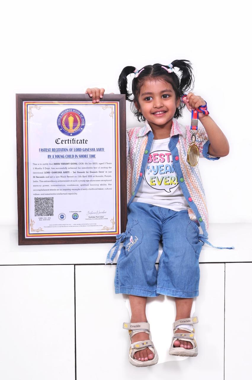 Inaya Goyal World Record