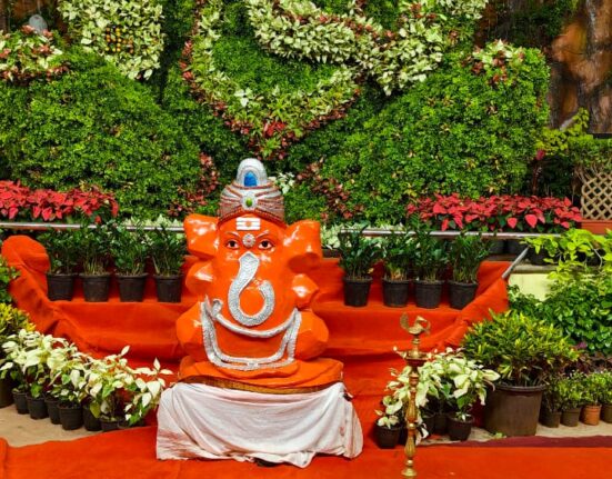 Tallest Living Botanical Sculpture Of Lord Ganesha World Record