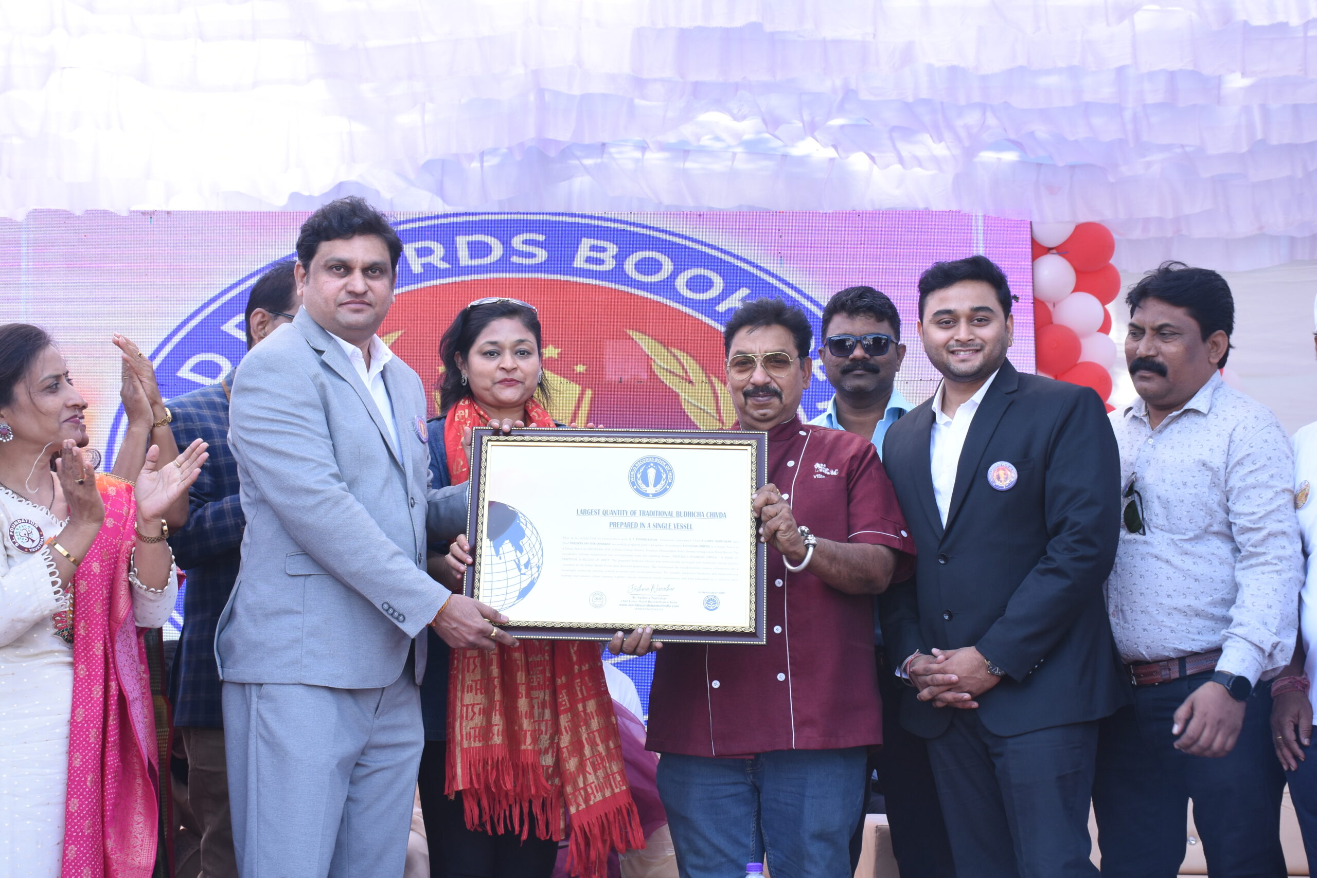 Largest Quantity of Traditional Budhicha Chivda Prepared in a Single Vessel World Record