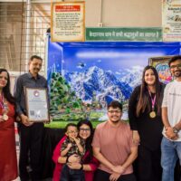 Unique Ganpati Decoration Depicting Shri Kedarnath Dham Yatra With A Cable Car Concept World Record